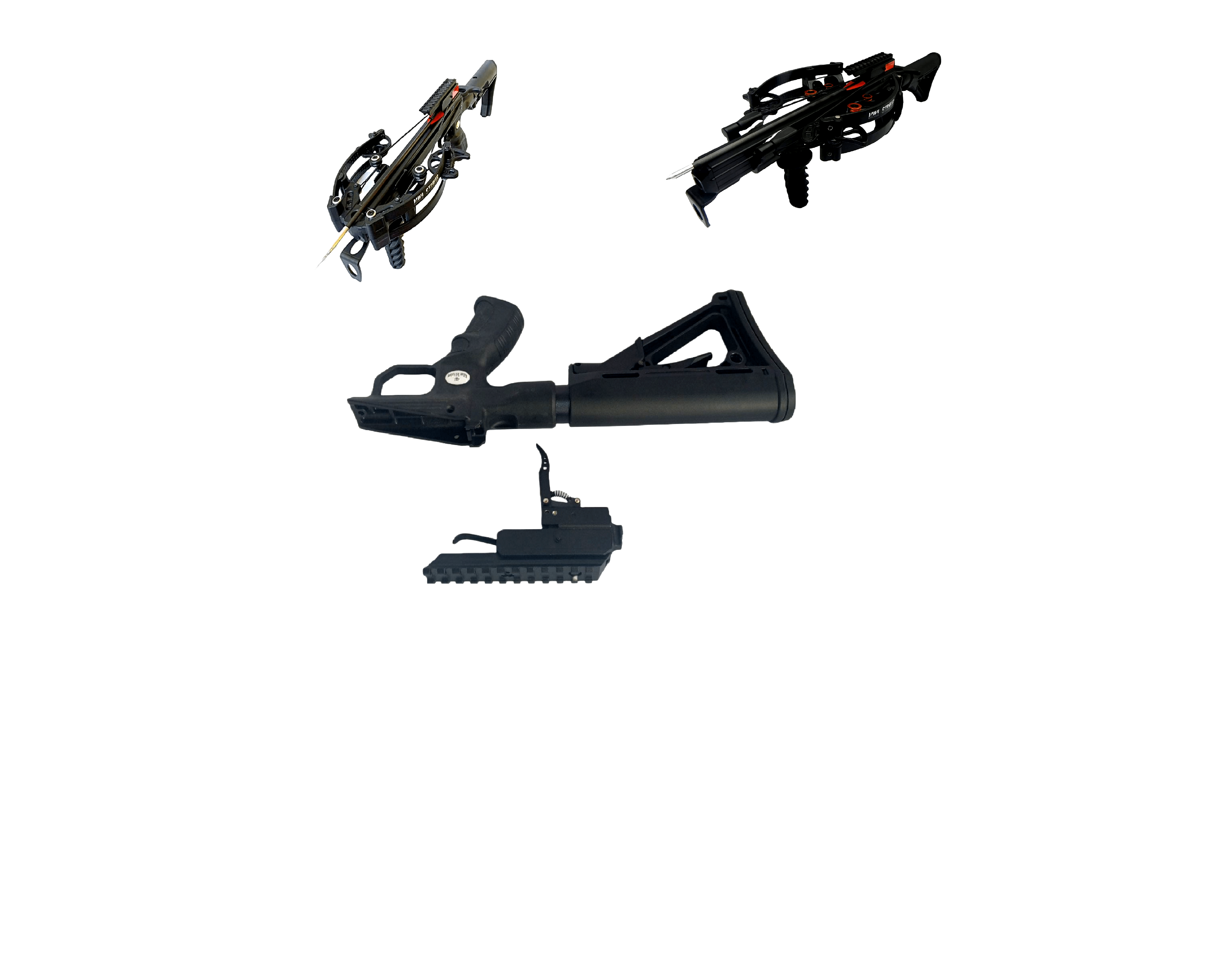 Buttstock Upgrade with Trigger Assembly for 125lbs. and 150 lbs. Mini Striker Pistol Crossbows