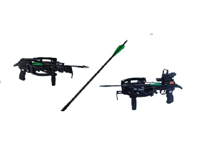 14 inch Carbon Hunting Bolts for Mini Striker Crossbows (pack of 4)