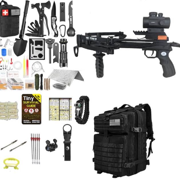 Mini Striker crossbow survival kit