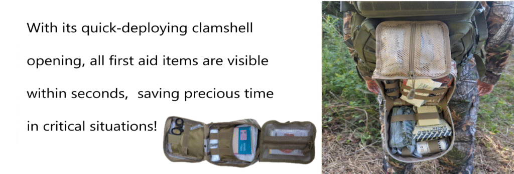 Fishing and hunting first aid kit